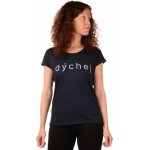 Lovemusic Dámské tričko tmavomodré Dýchej 1.2 – Zboží Dáma