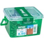 Vrut Spax s válcovou hlavou do terasových desek T-Star plus s pohonem O 5 mm x 50 mm, 230 kusů – Hledejceny.cz