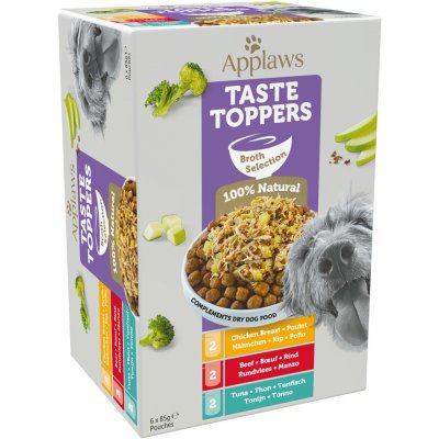 Applaws Dog Taste Toppers Broth Multipack 6 x 85 g