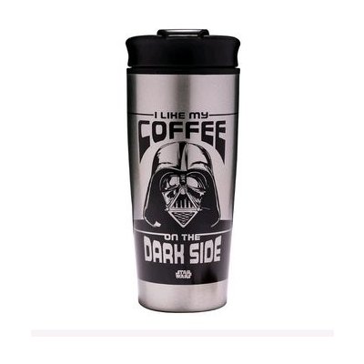 Nerezový cestovní hrnek Star Wars|Hvězdné války I Like My Coffee On The Dark Side 450 ml