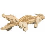 Wooden toy / WCK 3D dřevěné puzzle Lokomotiva 30 ks – Hledejceny.cz