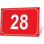 Domovní číslo - POPISNÉ POPISNÉ Domovní číslo, 20 x 14 cm, plech tl. 0,32 mm, Kód: 26530 – Sleviste.cz