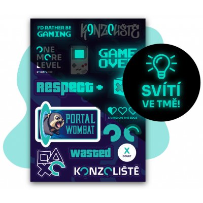 Svítící samolepky konzoliště – Zboží Mobilmania