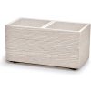 Květináč a truhlík Prosperplast Květináč MADERA CASE eco wood 57,7 cm bílý eco