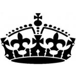 Královská koruna plastová šablona 208 C 14,5x14,5cm – Zbozi.Blesk.cz