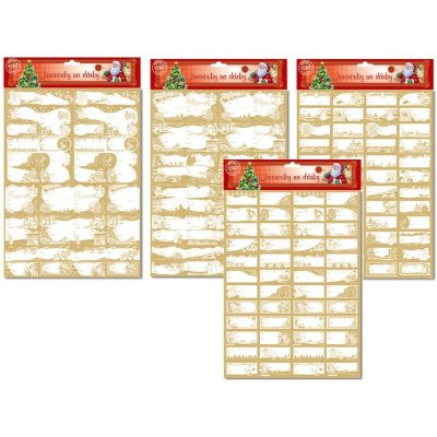 Vánoční jmenovky na dárky 48ks – Zboží Mobilmania