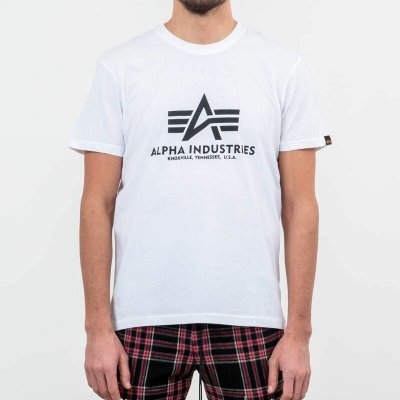 Alpha Industries Basic Tee bílé – Zboží Mobilmania