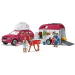 Schleich 42535 Dobrodružné auto s přívěsem a koněm – Zboží Dáma