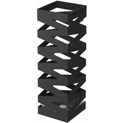 Songmics Kovový stojan na deštníky Loft Black, 49x15,5 cm – Zboží Dáma