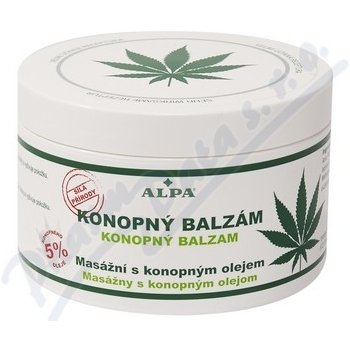 Alpa konopný balzám masážní s mentolem 250 ml