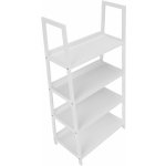 Kondela 4-policový regál, bílá, REON TYP 2 – Sleviste.cz