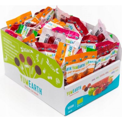 YumEarth Lízátka ovocná mix EKO 100 ks 600 g – Zboží Dáma