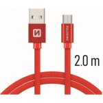 SWISSTEN TEXTILE datový kabel USB - microUSB 2m – Hledejceny.cz