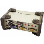 Aten CS-1732BC KVM switch USB Hub 2PC audio+USB-PS/2 – Zboží Živě