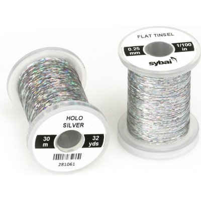Sybai Plochá Lametka Flat Tinsel Holographic Silver 0,25 mm – Hledejceny.cz