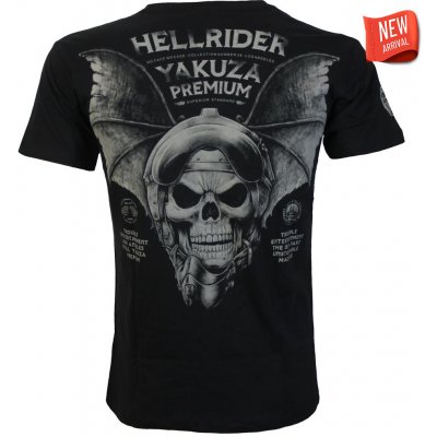 Yakuza pánské tričko Premium YPS 4002 Hellrider Premium Selection černé – Hledejceny.cz
