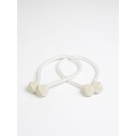 MKLuzkoviny.cz Magnetická spona na závěsy Regina (2ks) - bílá – Zboží Mobilmania