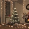 Vánoční osvětlení DKD HOME DECOR Světelný řetěz LED se 150 LED diodami teplé bílé barvy 15 m PVC