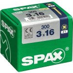Spax Yellox Univerzální vrut, ø 3 × 16 mm, PZ1, zápustná hlava, 300 ks 4081020300167 – Hledejceny.cz