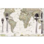 Sablio prostírání Mapa světa 40x30cm – Zboží Mobilmania