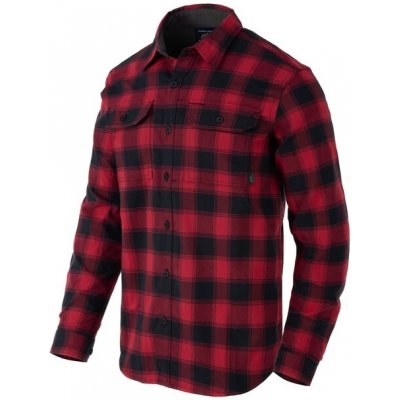 Helikon-Tex košile regular GreyMan coral crimson checkered – Zboží Dáma