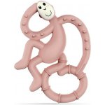 Matchstick Monkey Mini Monkey kousátko s antimikrobiálním povrchem Biocote Dusty Pink – Zbozi.Blesk.cz