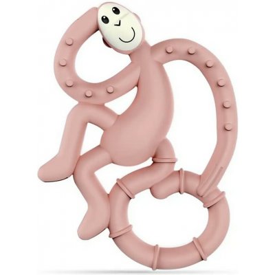 Matchstick Monkey Mini Monkey kousátko s antimikrobiálním povrchem Biocote Dusty Pink – Zbozi.Blesk.cz