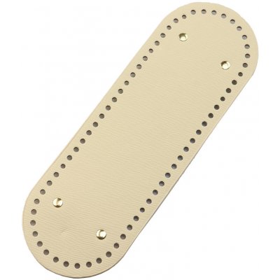 Pro Háčkování Koženkové dno na kabelku s nožkami 30x 10 cm vanilkové – Sleviste.cz
