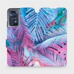 Mobiwear - Xiaomi Redmi Note 11 Pro 5G - MG10S Fialové a modré listy – Zboží Živě
