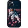 Pouzdro a kryt na mobilní telefon Apple Pouzdro Mobiwear Glossy Apple iPhone 14 Plus - G002G Astronaut v růžích