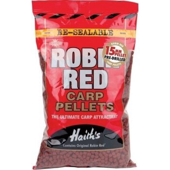 Dynamite Baits pelety Pre-Drilled Robin Red 900 g 12 mm