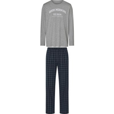 esmara Men pánské pyžamo šedá / navy modrá – Sleviste.cz