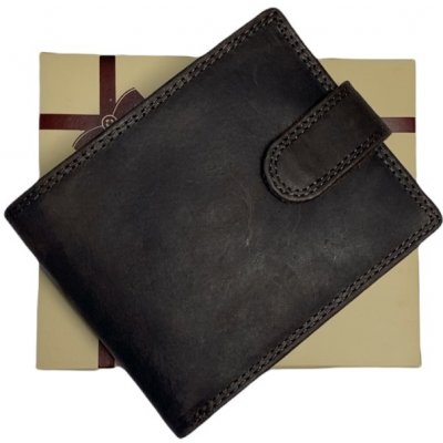 Pánská kožená peněženka s přezkou Wild Fashion4u hnědá 304-L – Zboží Mobilmania