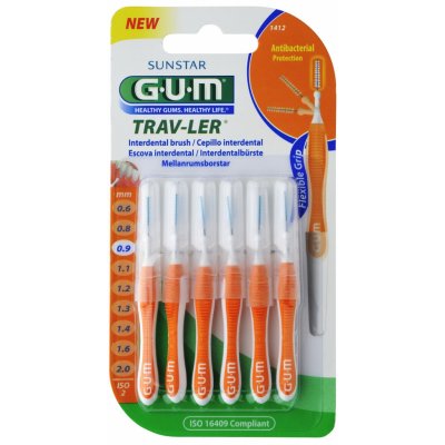 GUM TRAV-LER s chlorhexidinem cylindrický ISO 2 0,9 mm 6 ks – Hledejceny.cz