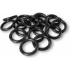 Wooline Plastové kroužky na záclony černé
