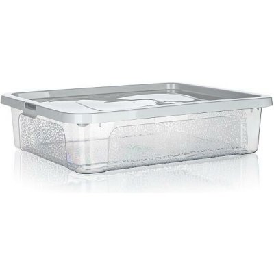 BRILANZ box úložný MULTIBOX 10l, 40x33x10cm, víko, klip, PH – Zboží Dáma