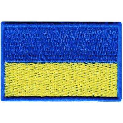 Vyšívané nažehlovací vlajky - Ukrajina – Zboží Dáma