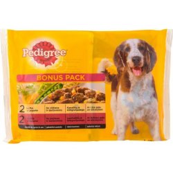 Pedigree masový výběr s mrkví ve šťávě 4 x 100 g