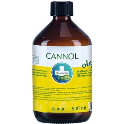 Annabis Cannol - konopný olej 500 ml – Zbozi.Blesk.cz