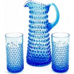 Nápojová souprava Ananas - Hobnail 1+2 - akvamarín – Hledejceny.cz