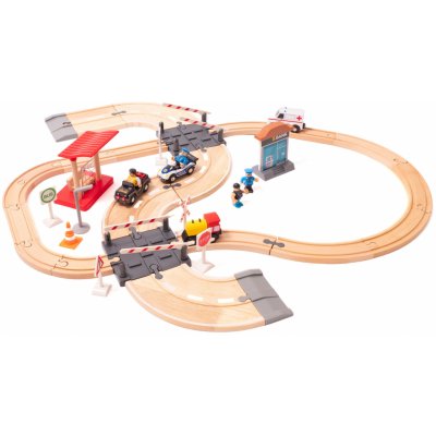 Aga4Kids Dřevěná vláčkodráha DS5644 30 dílů – Zboží Mobilmania