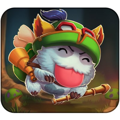 League of Legends Art Podložka pod myš Poro Teemo - L