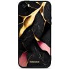 Pouzdro a kryt na mobilní telefon Apple Pouzdro Mobiwear Glossy Apple iPhone 5S - G021G Černý a zlatavý mramor