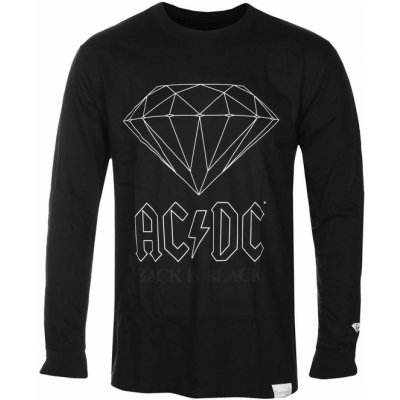 Tričko metal Diamond AC-DC Back In Black černá