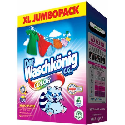 Waschkönig prací prášek Color 6 kg 100 PD – Hledejceny.cz