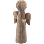 ORION Mango Anděl 22 x 9,5 cm, srdce, mangové dřevo ORION X09781 – Hledejceny.cz