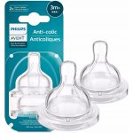 Philips Avent Dudlík Anti-colic/Classic+ 3 střední průtok 3m+ 2 ks – Zboží Dáma