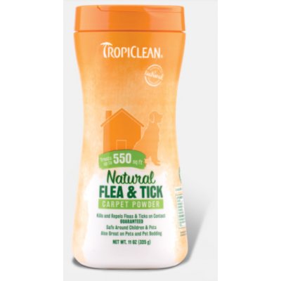 TropiClean Natural Flea & Tick Carpet Powder 325 ml – Zboží Mobilmania