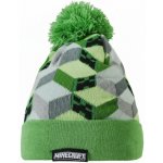 Fashion.uk Dětská pletená čepice s bambulí Minecraft motiv Svět z kostek – Zboží Dáma