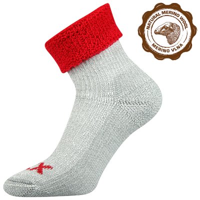 Voxx QUANTA dámské froté klasické ponožky červená – Zboží Mobilmania